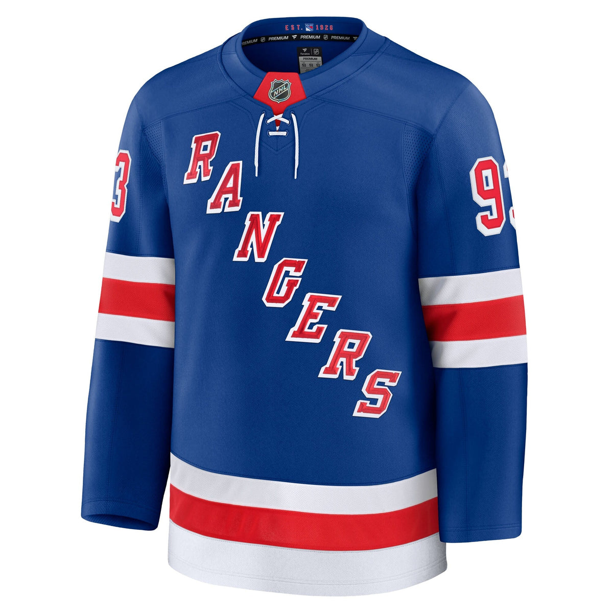 New York Rangers Mika Zibanejad Blue Home Premium Jersey