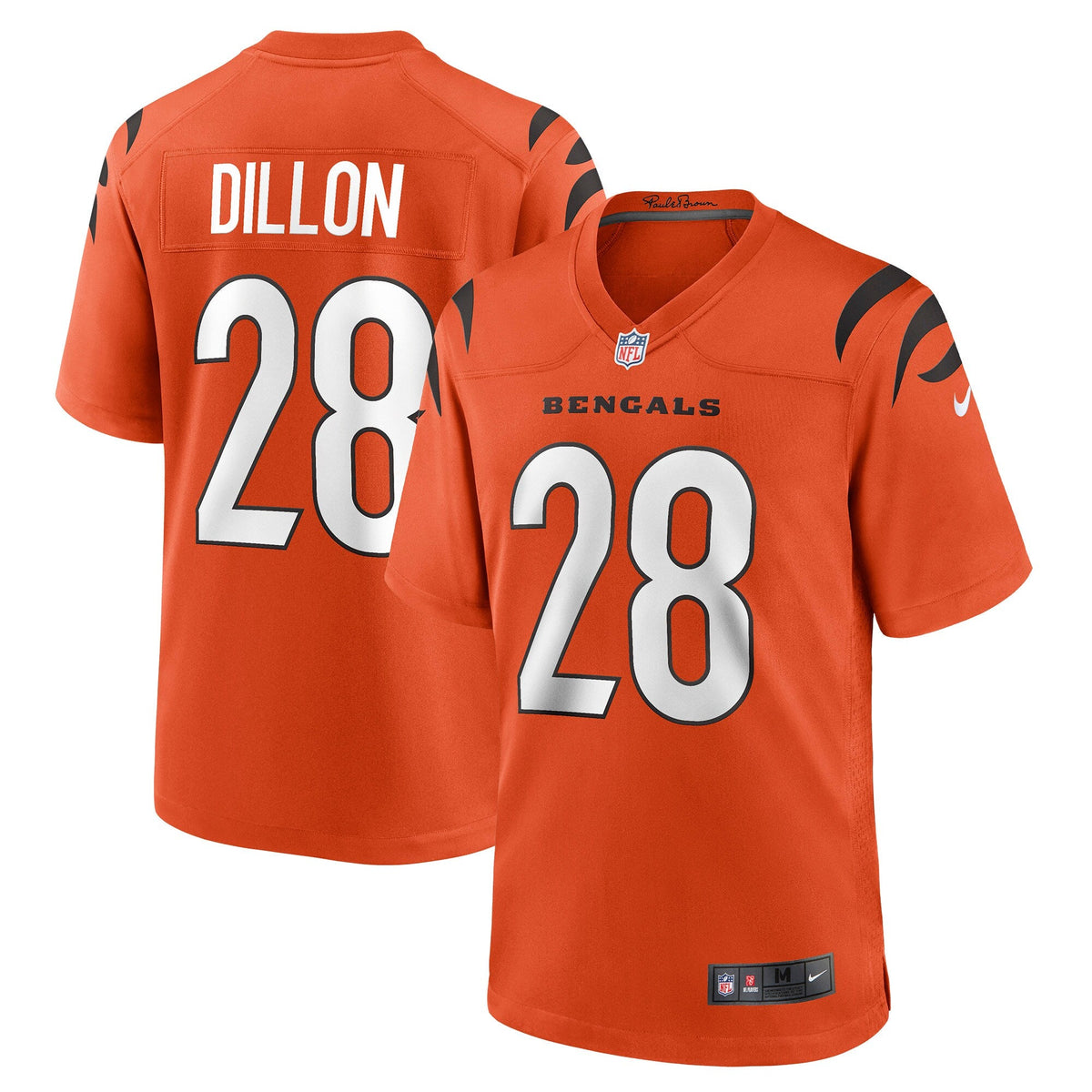 Cincinnati Bengals Corey Dillon Orange Retired Player Alternate Game Football Jersey