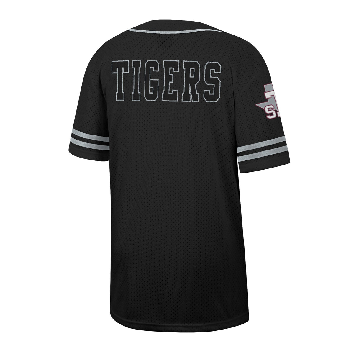 Black Texas Southern Tigers Free Spirited Mesh Button-Up Baseball Jersey