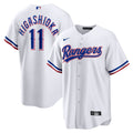 Texas Rangers Kyle Higashioka White Home Replica Baseball Jersey