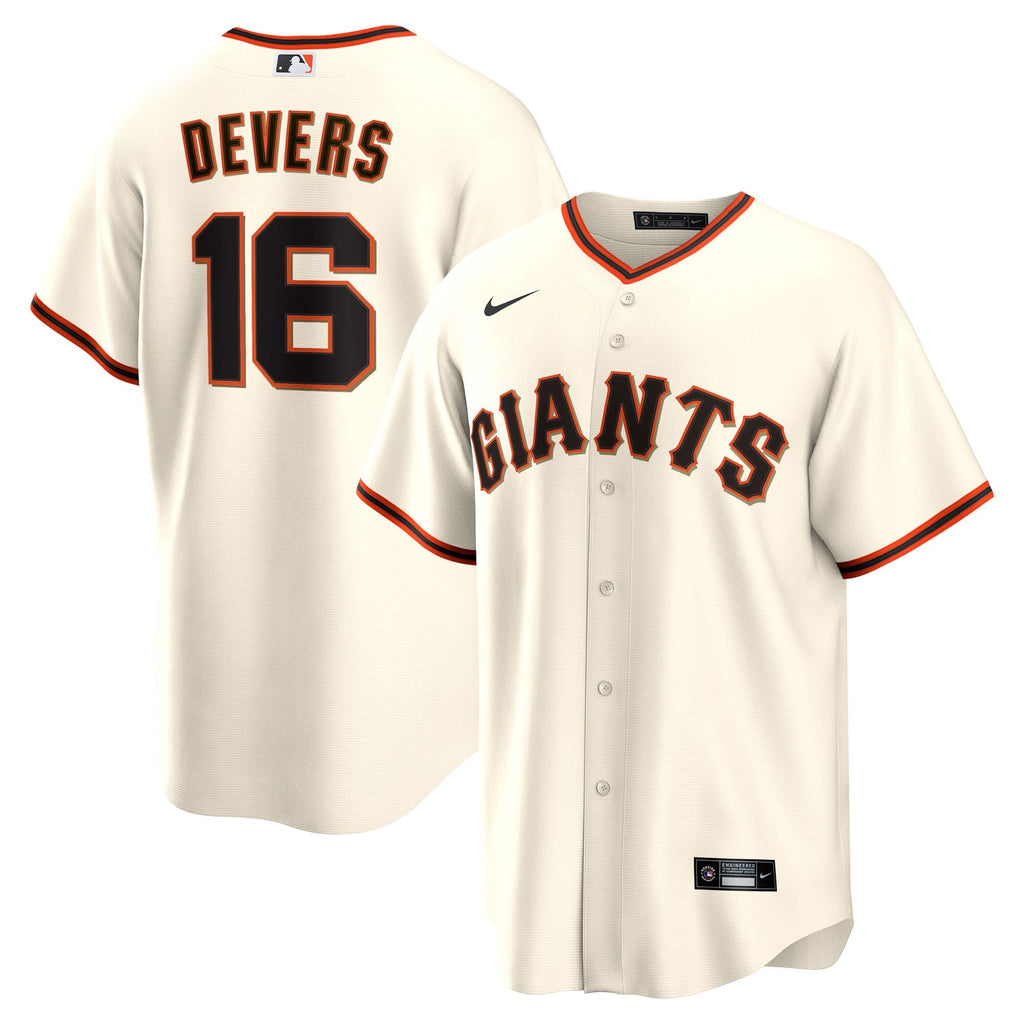 San Francisco Giants Rafael Devers White Home Replica Player Baseball Jersey