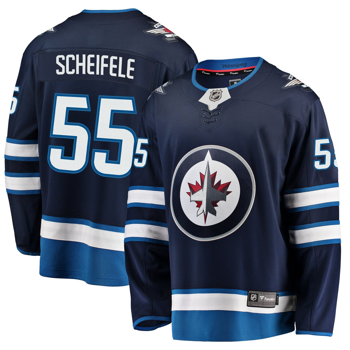Winnipeg Jets Mark Scheifele Navy Breakaway Replica Hockey Jersey