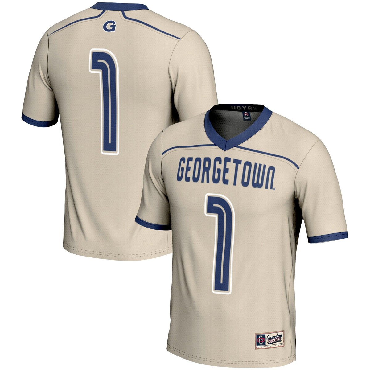 Georgetown Hoyas #1 Lightweight Lacrosse Jersey - Gray