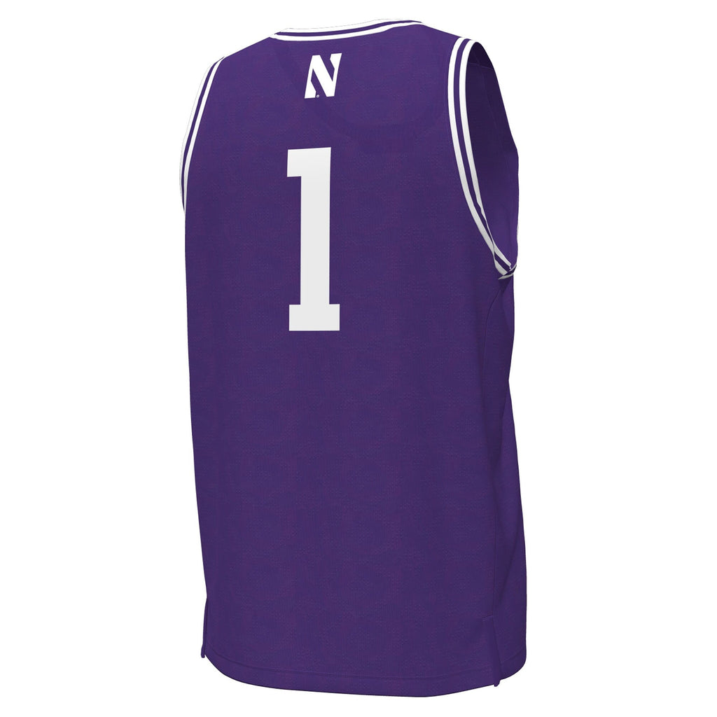 #1 Northwestern Wildcats Replica Basketball Jersey - Purple