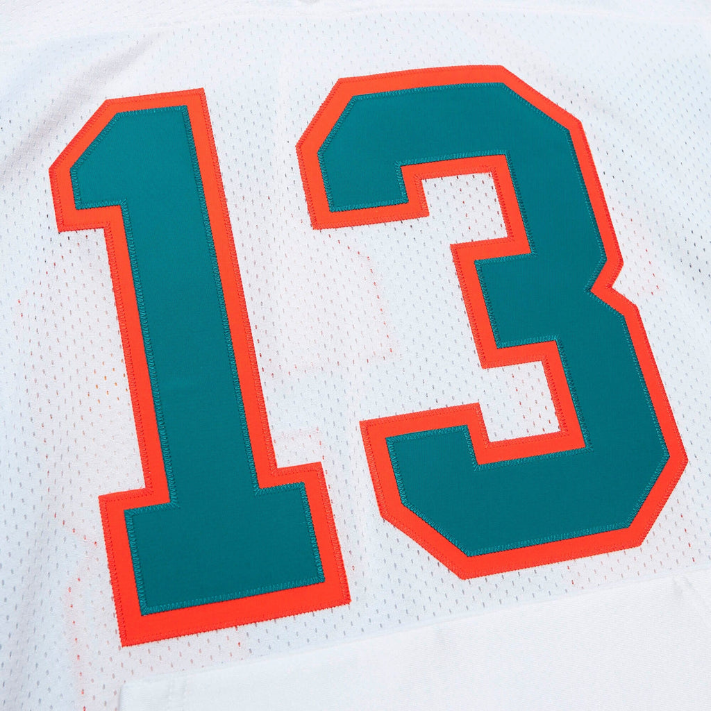 Miami Dolphins 1995 Dan Marino White Throwback Retired Player Pocket Football Jersey