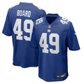 New York Giants Chris Board Royal Team Game Football Jersey