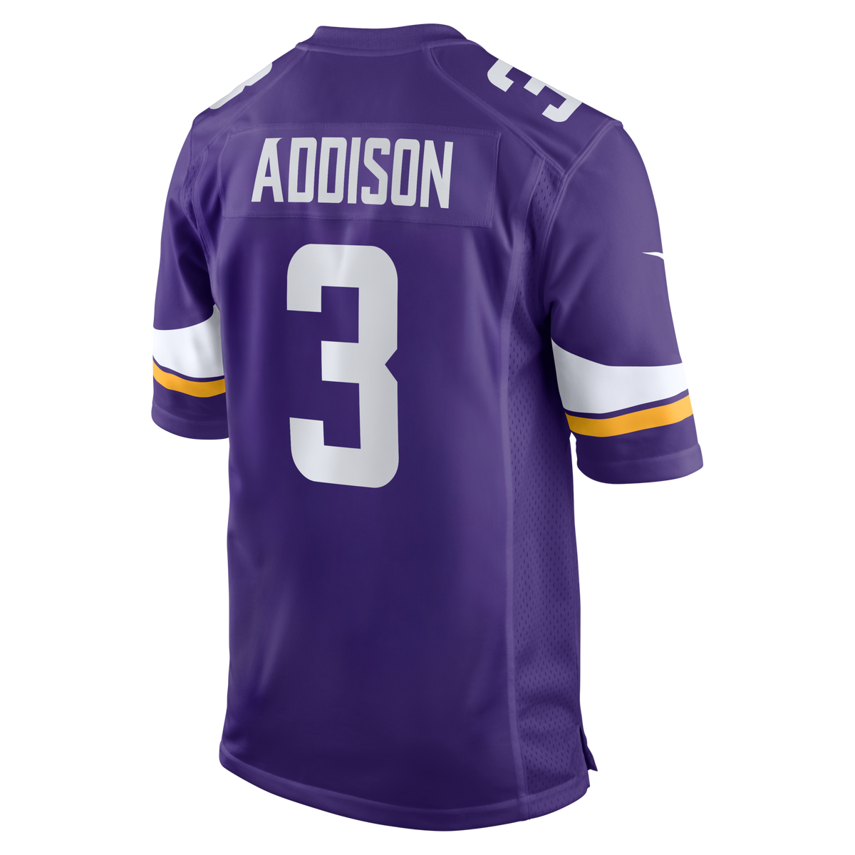 Minnesota Vikings Jordan Addison Purple Game Football Jersey
