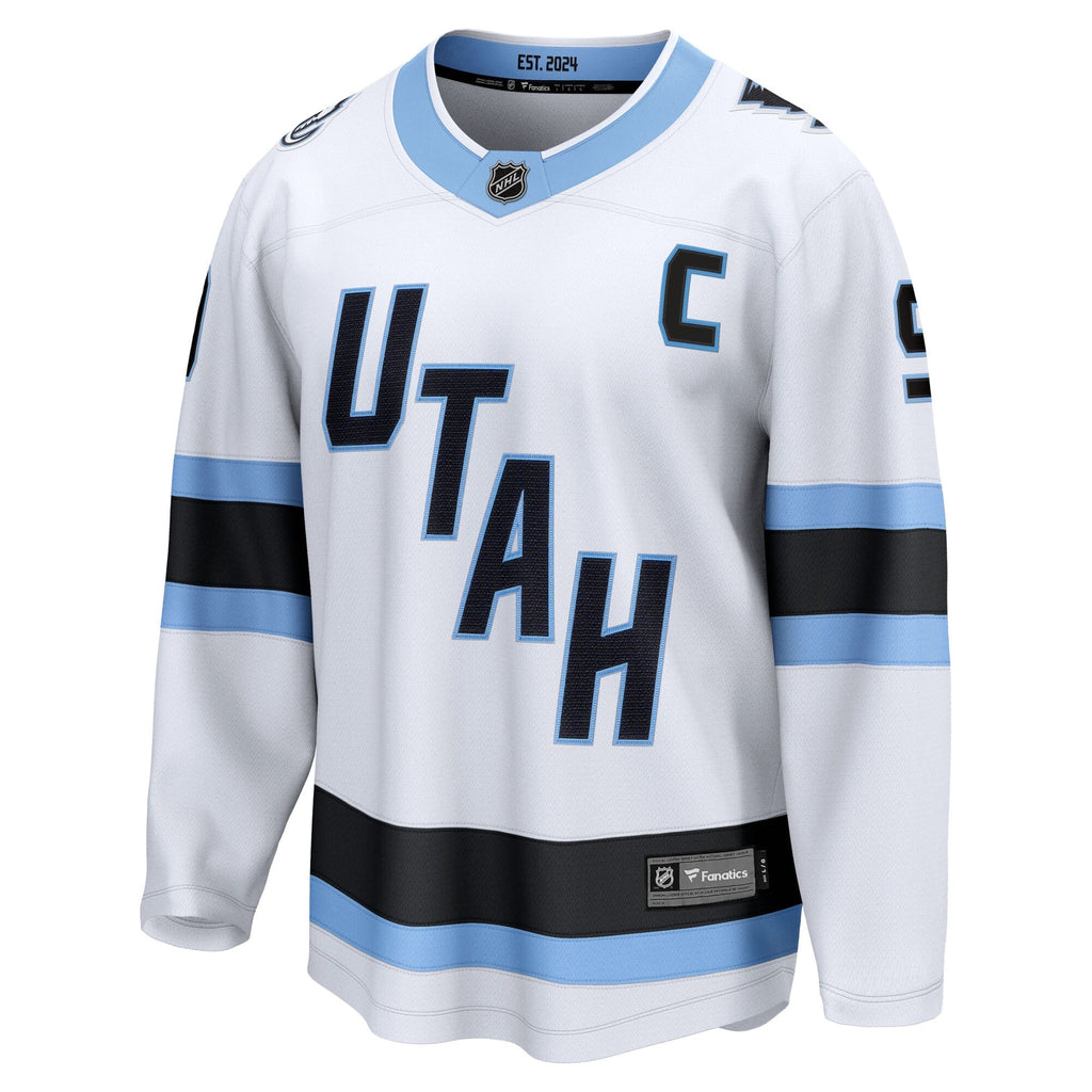 Utah Mammoth Clayton Keller White Away Breakaway Player Hockey Jersey