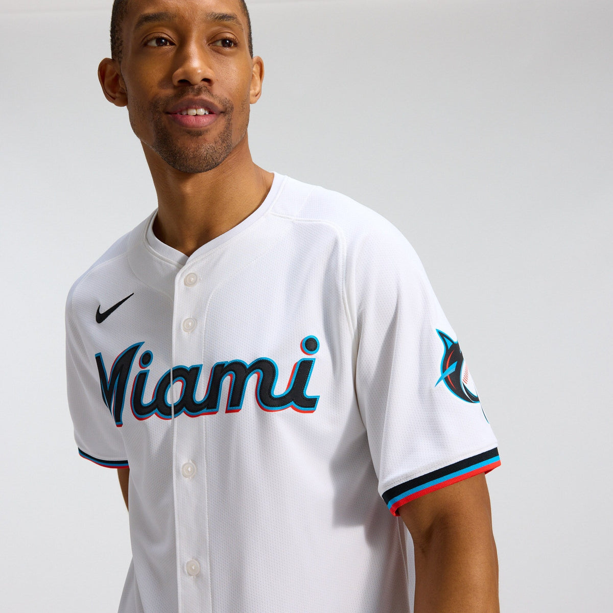 Miami Marlins White Home Limited Baseball Jersey