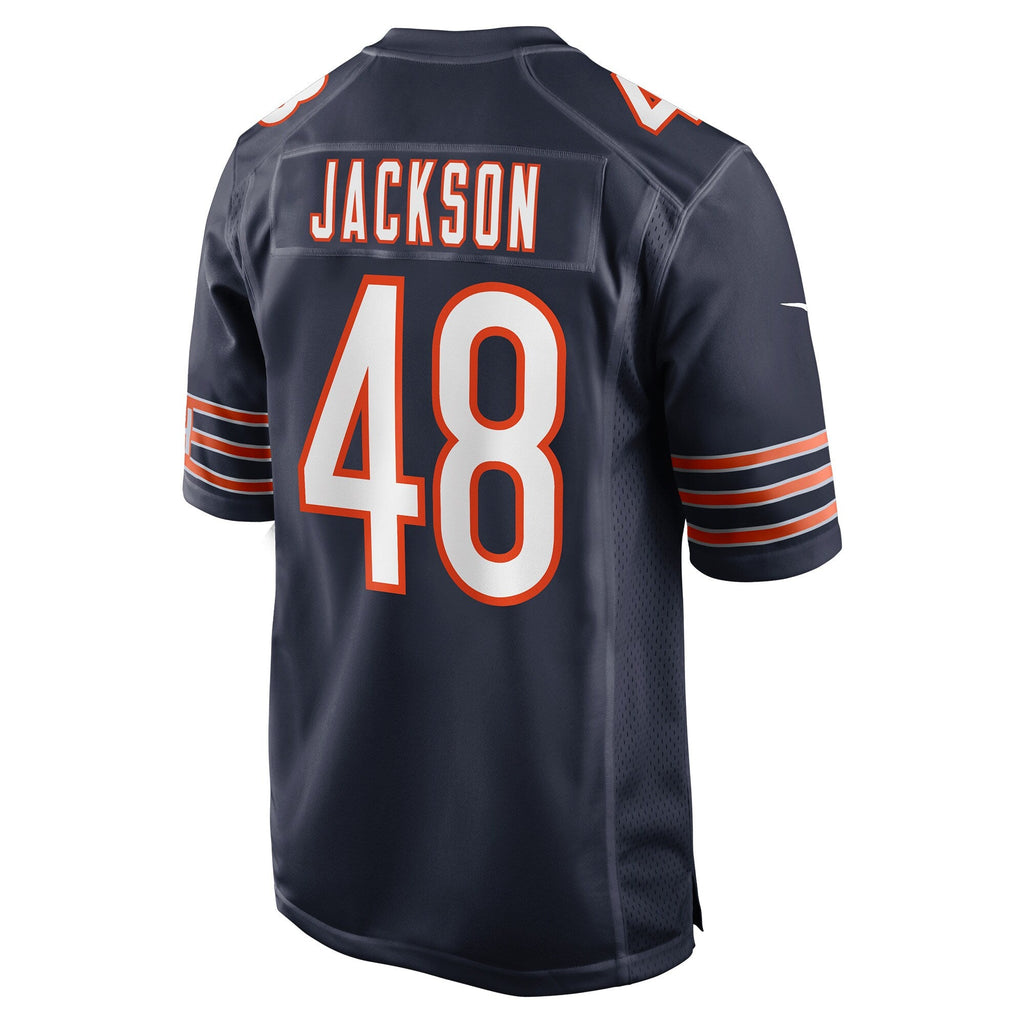 Chicago Bears D'Marco Jackson Navy Team Game Football Jersey
