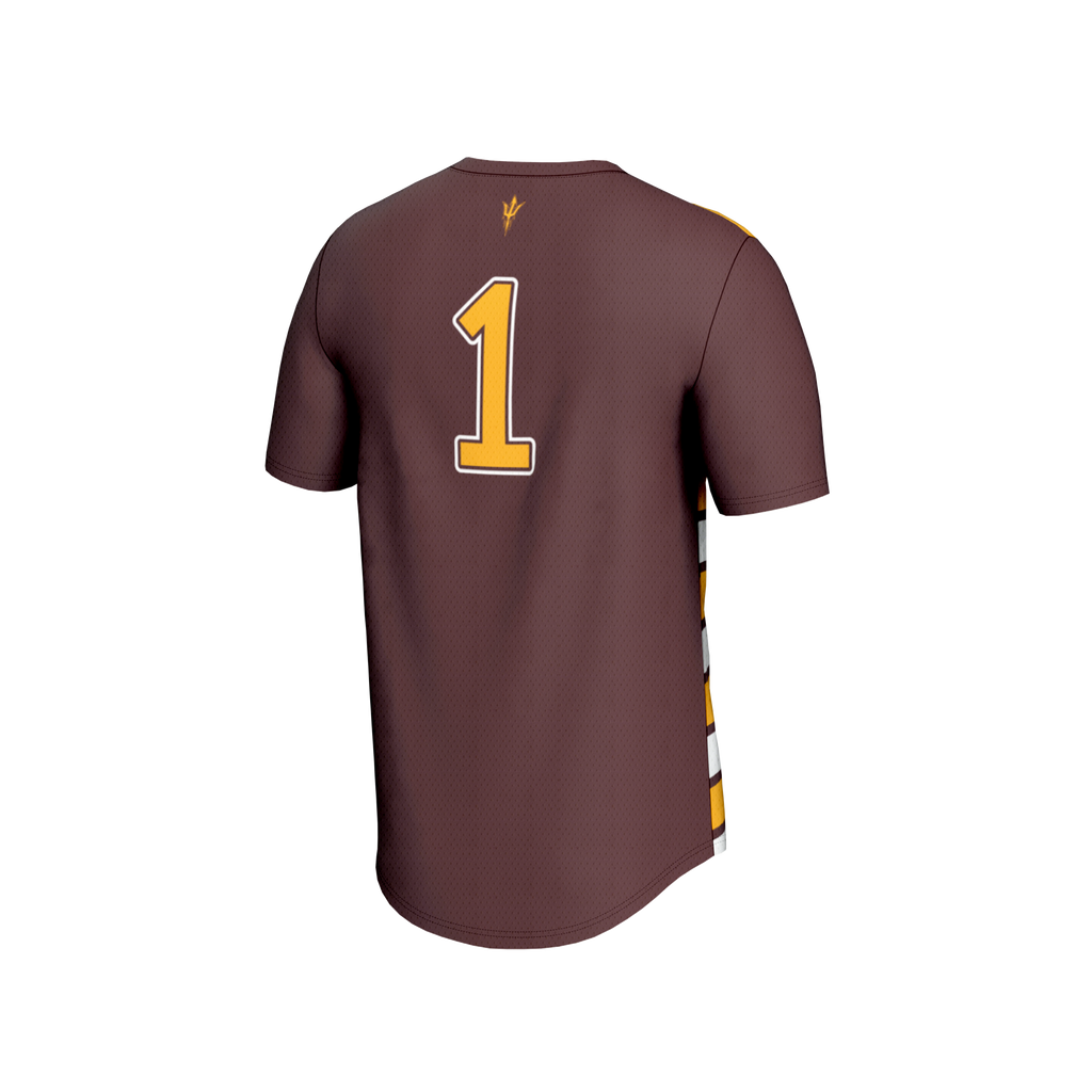 Lightweight Soccer Fashion Jersey Maroon #1 Arizona State Sun Devils