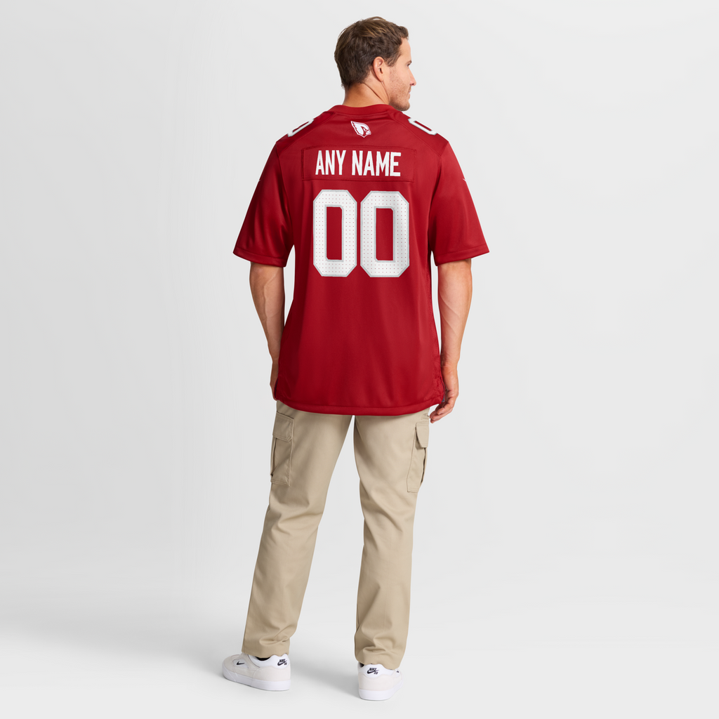 Arizona Cardinals Cardinal Custom Game Football Jersey