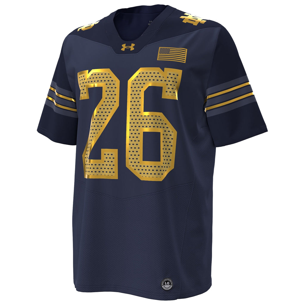 #26 Navy Notre Dame Fighting Irish 2026 Shamrock Series Replica Football Jersey