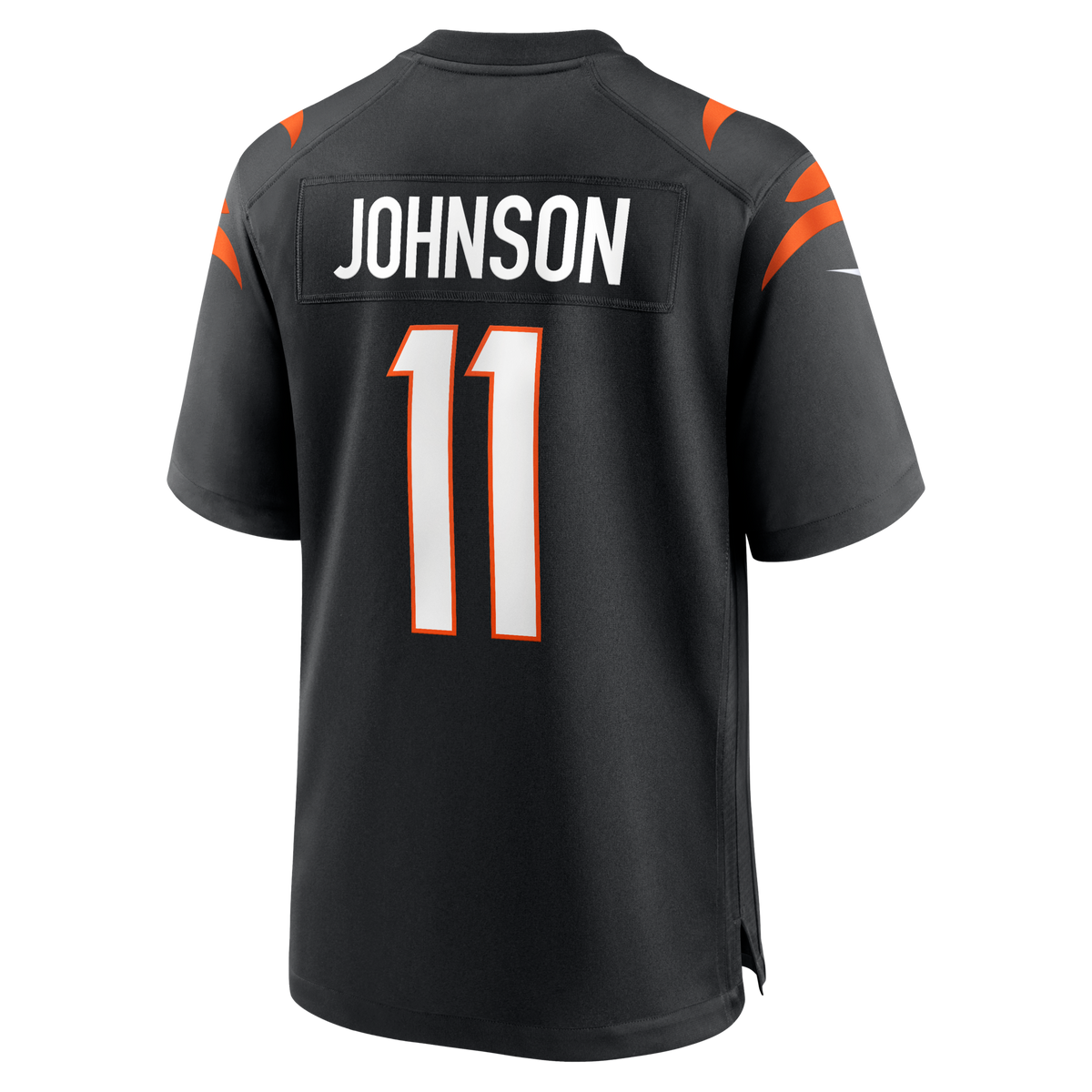 Cincinnati Bengals Josh Johnson Black Team Game Football Jersey