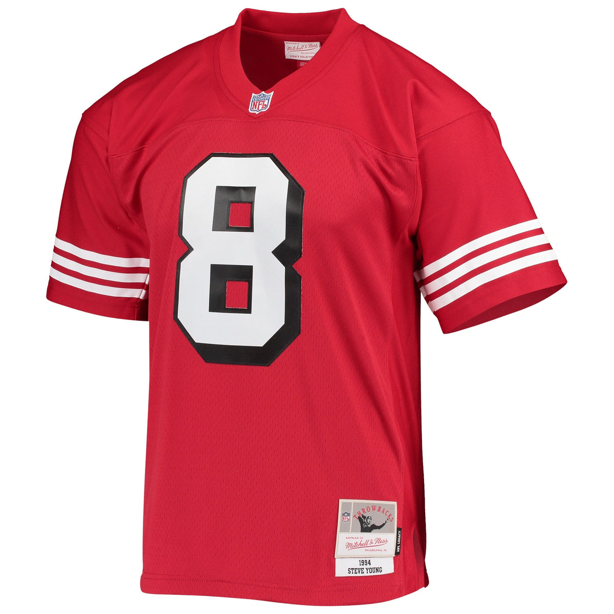 San Francisco 49ers Steve Young Scarlet Legacy Replica Football Jersey - Style 4393243