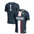 #1 Howard Bison Lightweight Soccer Fashion Jersey - Navy