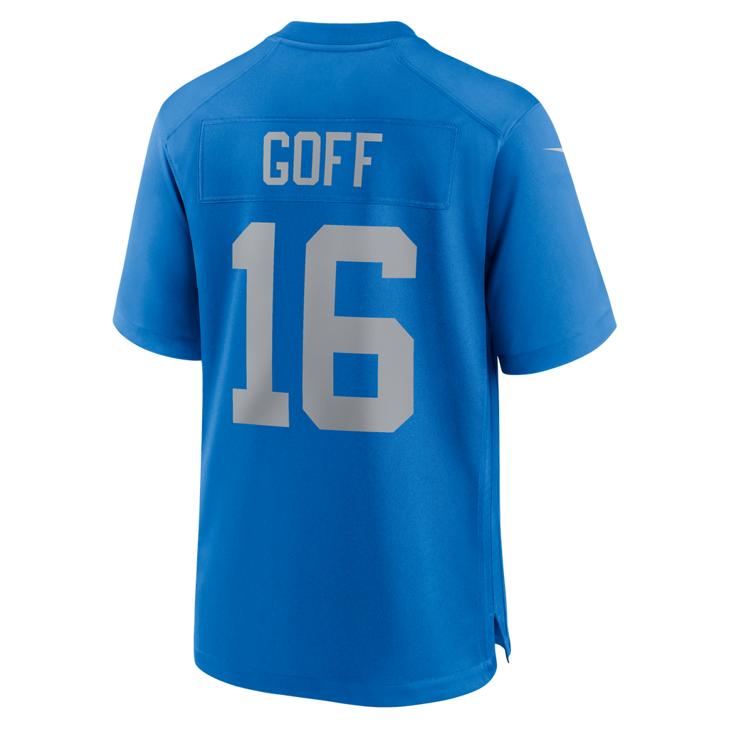 Detroit Lions Jared Goff Blue Alternate Game Football Jersey