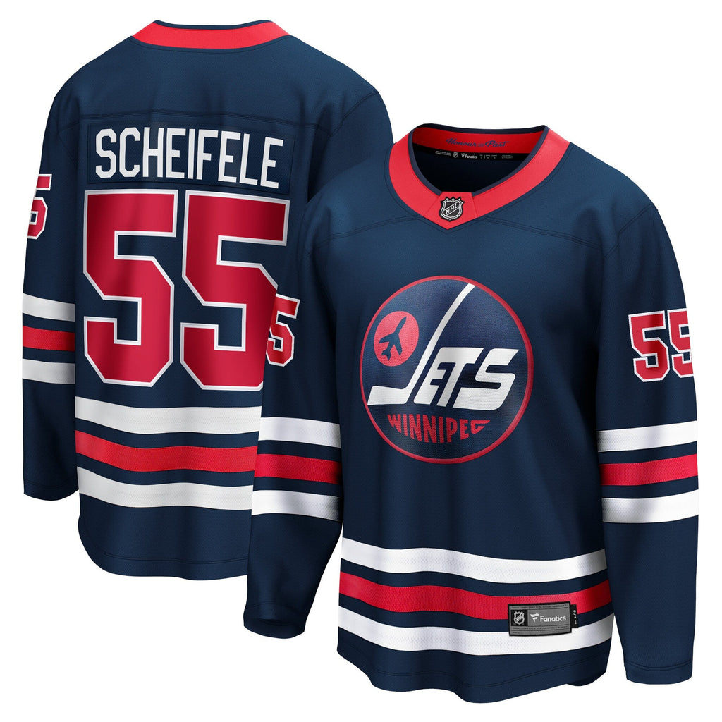 Winnipeg Jets Mark Scheifele Navy Breakaway Hockey Jersey
