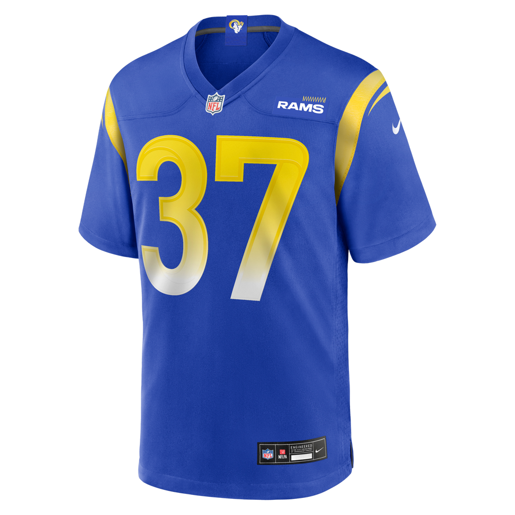 Los Angeles Rams Quentin Lake Royal Game Player Football Jersey