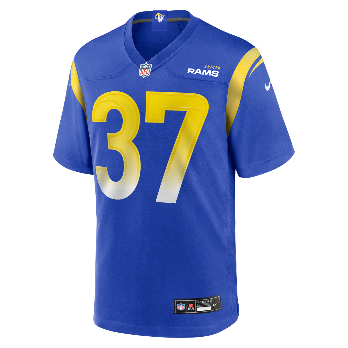 Los Angeles Rams Quentin Lake Royal Game Player Football Jersey