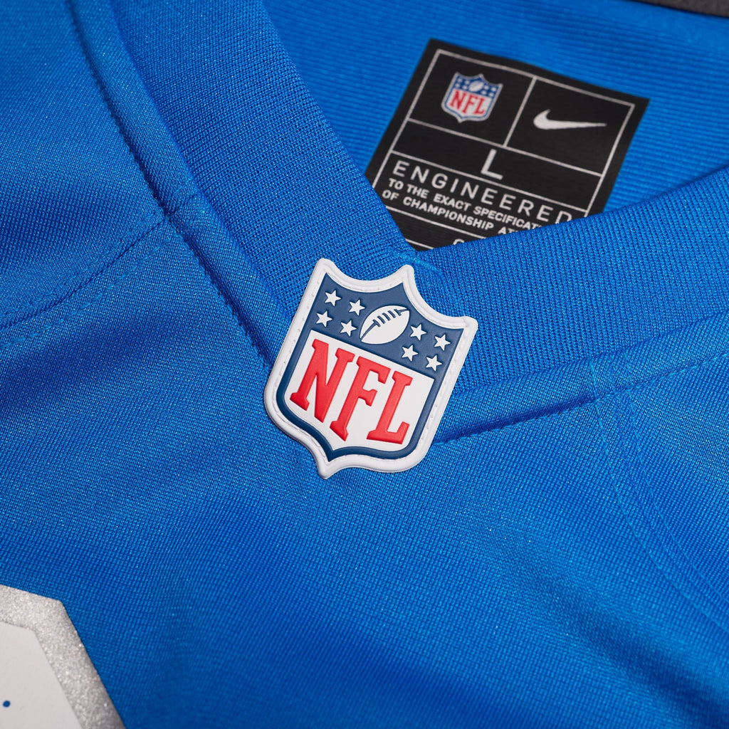 Detroit Lions Penei Sewell Blue Game Football Jersey