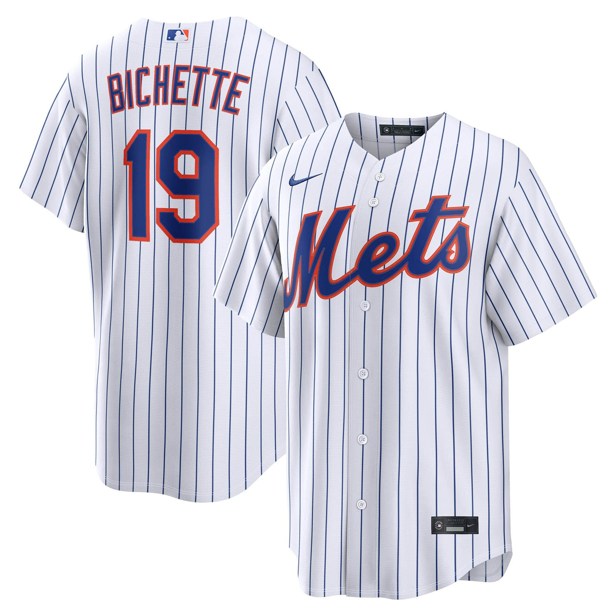 New York Mets Bo Bichette White Home Replica Baseball Jersey
