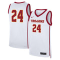 #24 USC Trojans Home Replica Jersey - White