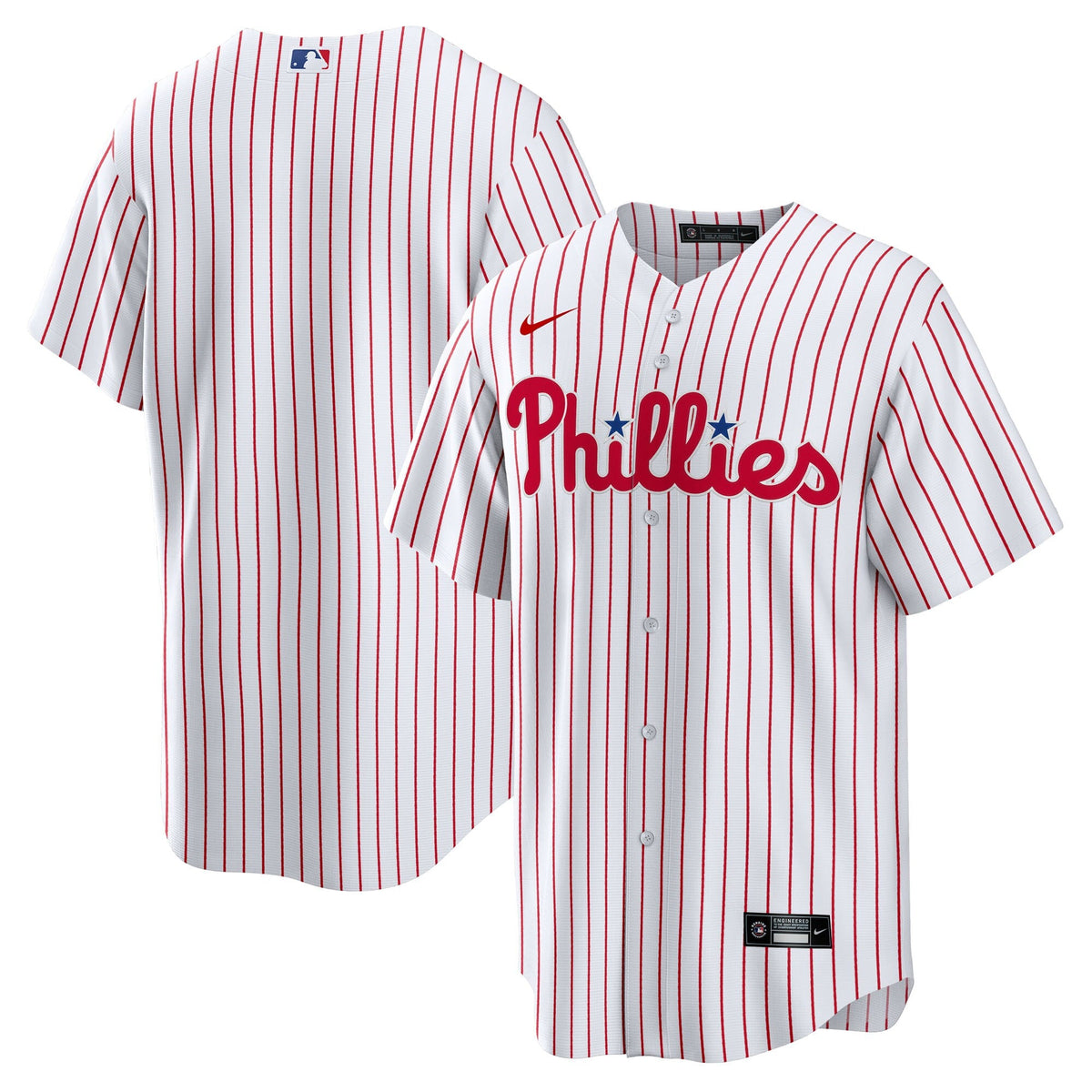 Philadelphia Phillies White Home Big & Tall Replica Baseball Jersey