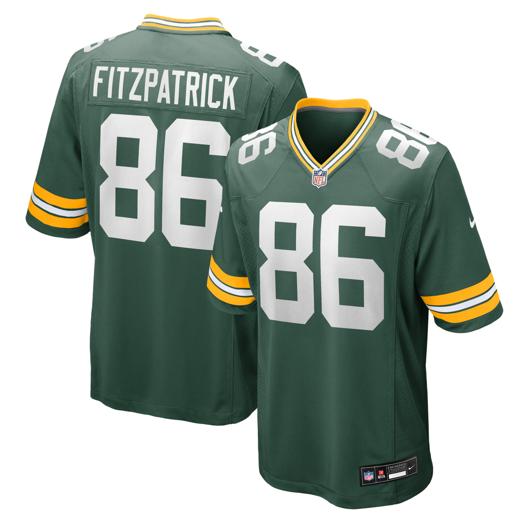 Green Bay Packers John FitzPatrick Green Team Game Football Jersey