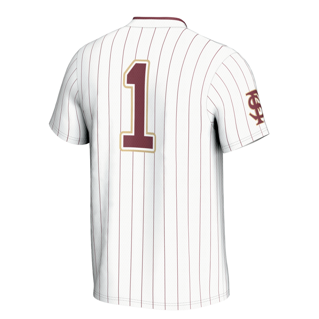 #1 Florida State Seminoles Lightweight Softball Jersey - White