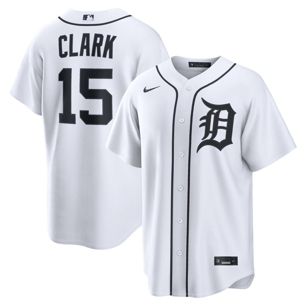 Detroit Tigers Max Clark White Home Replica Baseball Jersey