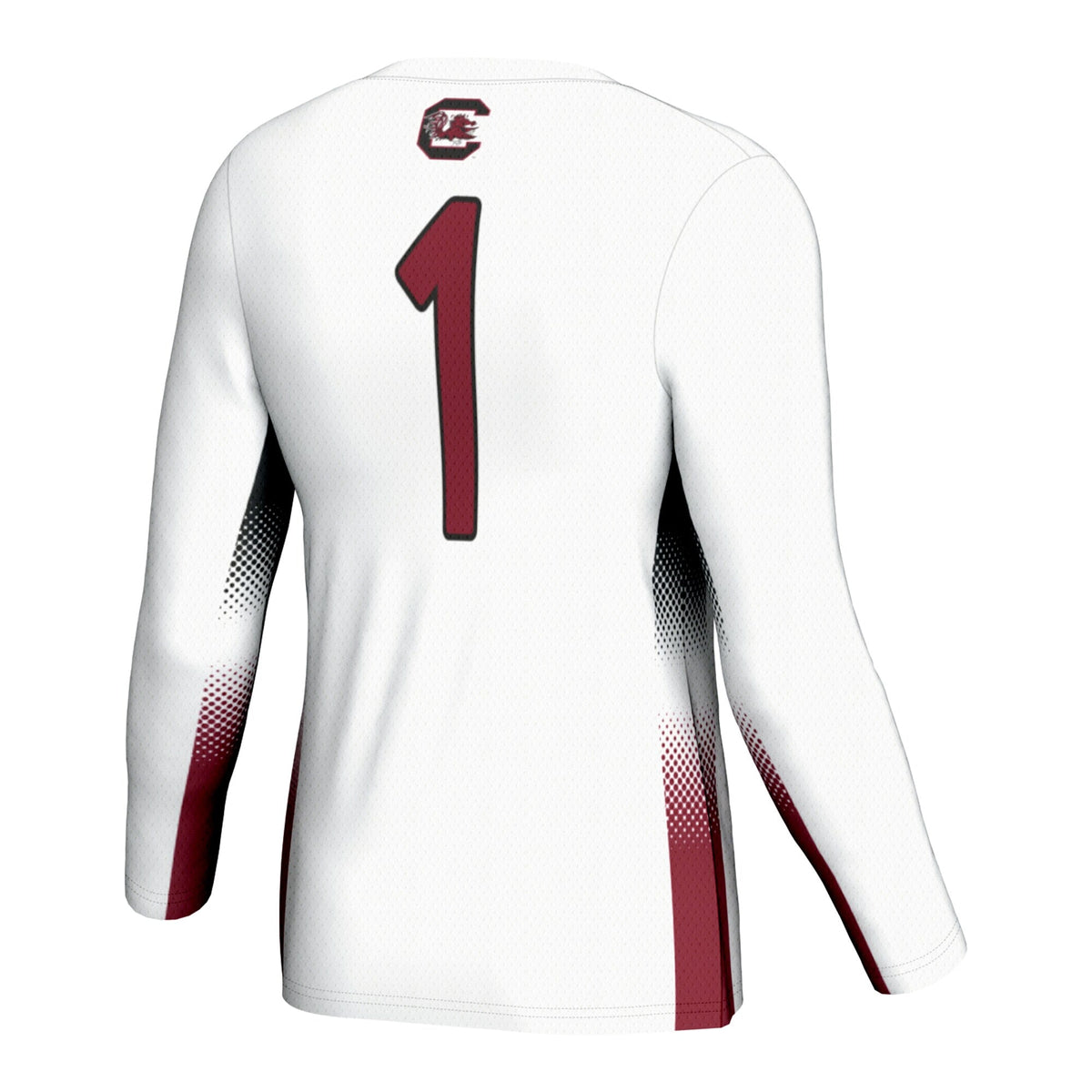 #1 South Carolina Gamecocks Lightweight Volleyball Jersey - White