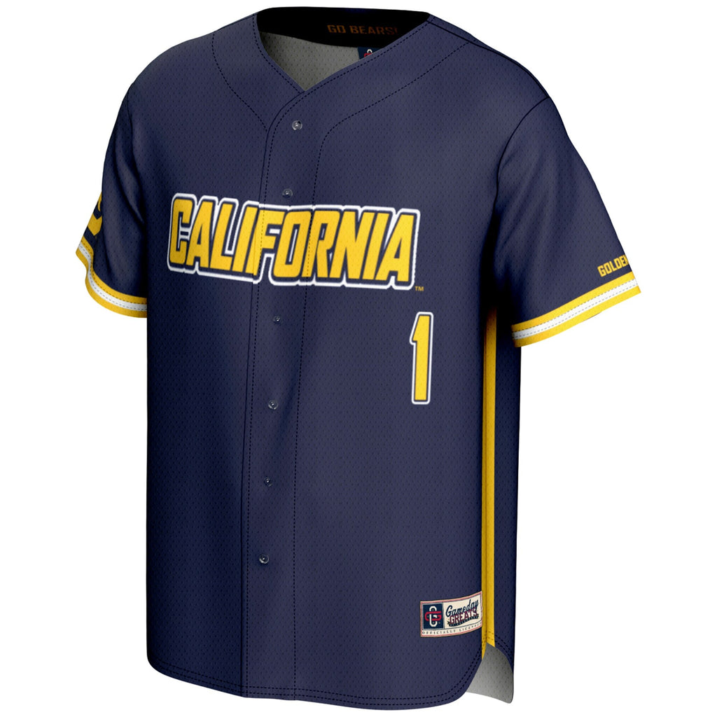 #1 Cal Bears Lightweight Baseball Jersey - Navy