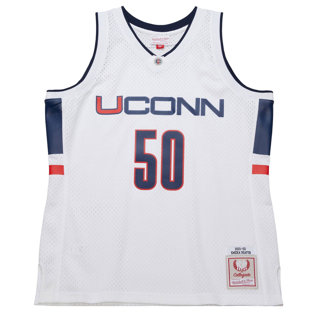 Emeka Okafor UConn Huskies 2001/02 Swingman Replica Jersey - White