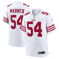 San Francisco 49ers Fred Warner White Team Game Player Football Jersey