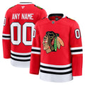 Chicago Blackhawks Red Home Premium Custom Jersey