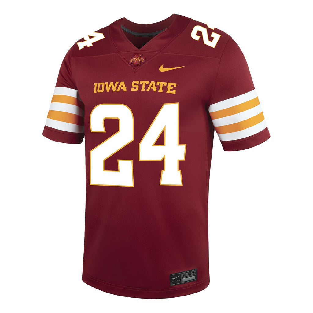 #24 Cardinal Iowa State Cyclones Game Football Jersey