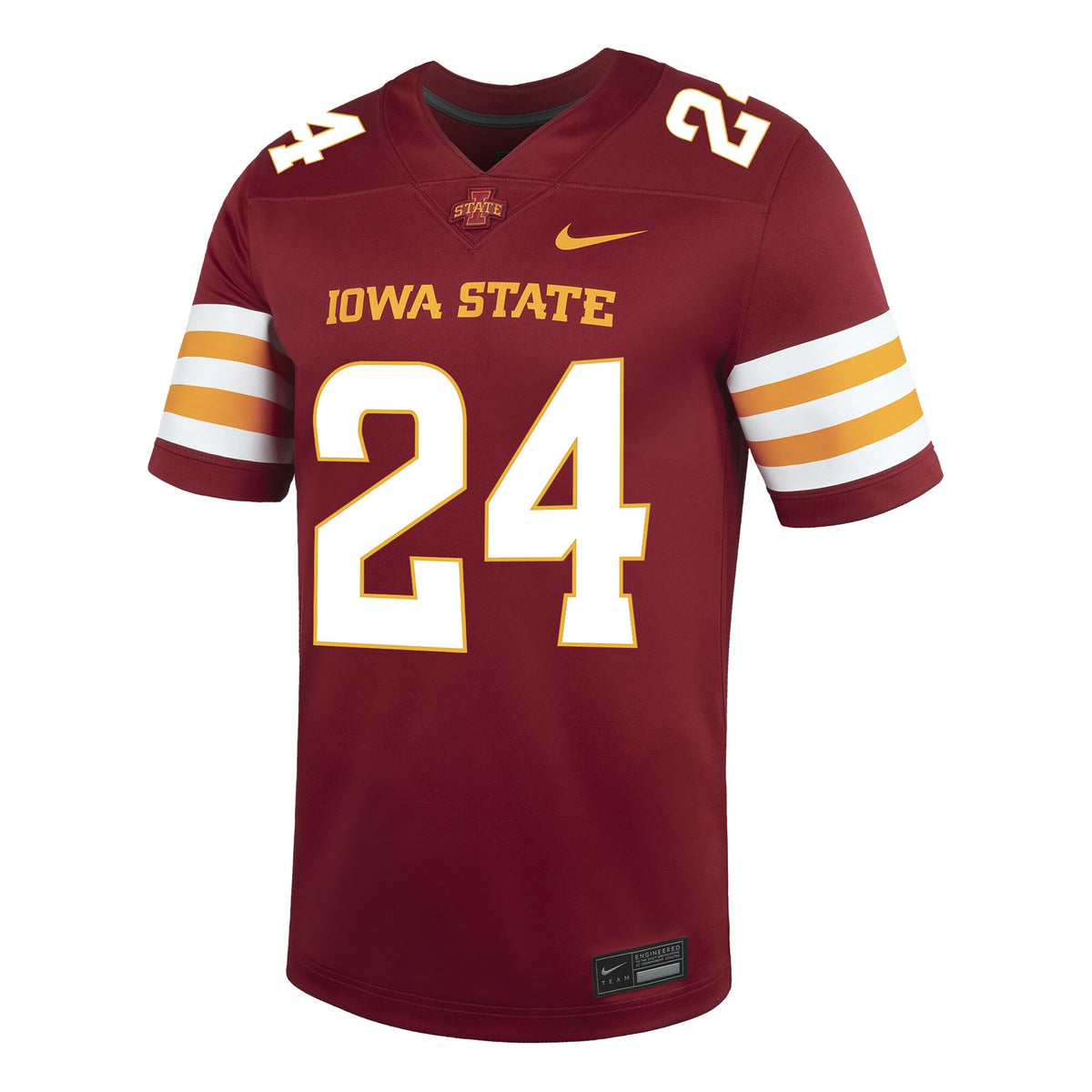 #24 Cardinal Iowa State Cyclones Game Football Jersey