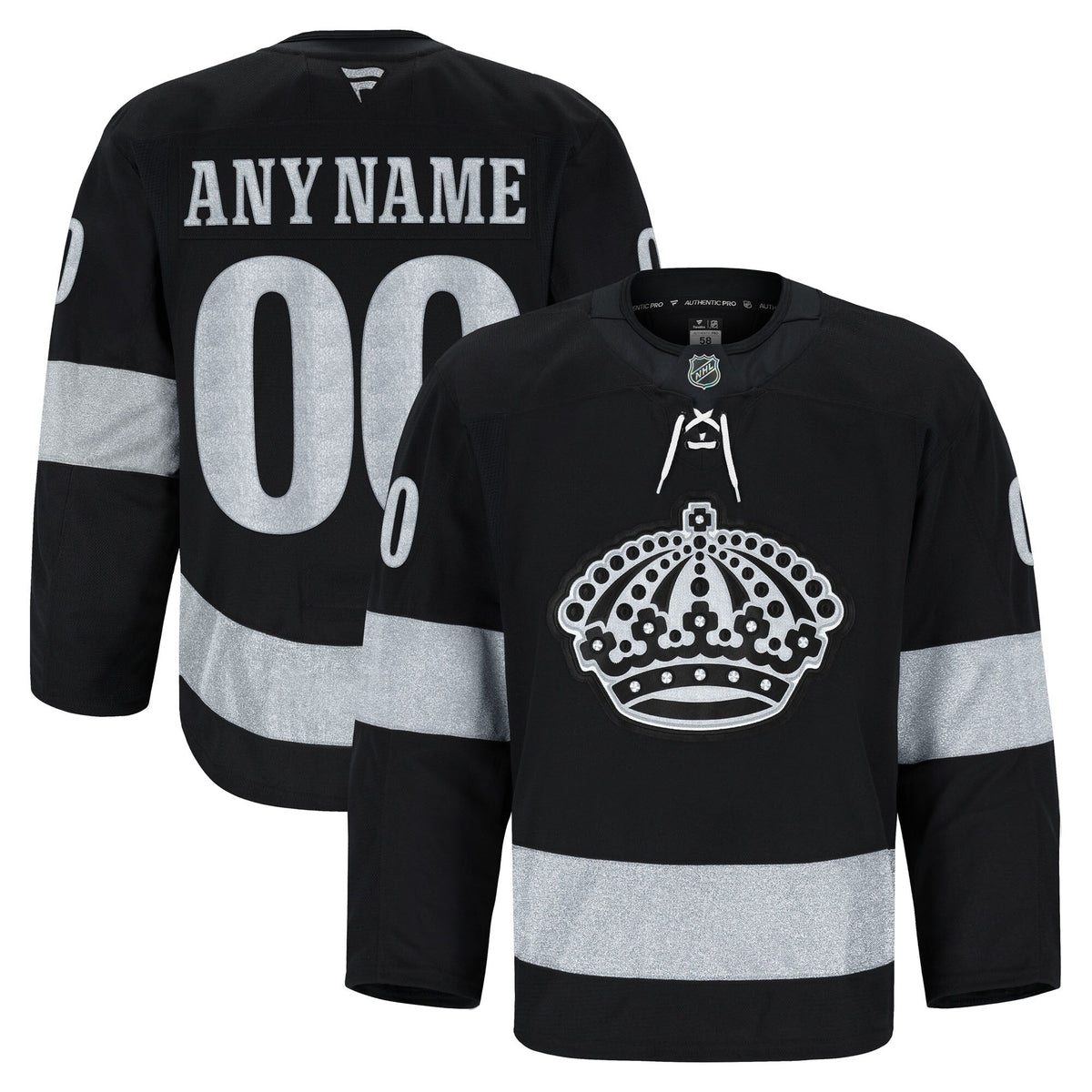 Los Angeles Kings Black Alternate Pro Custom Jersey