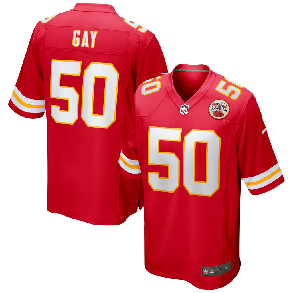 Kansas City Chiefs Willie Gay Red Game Football Jersey