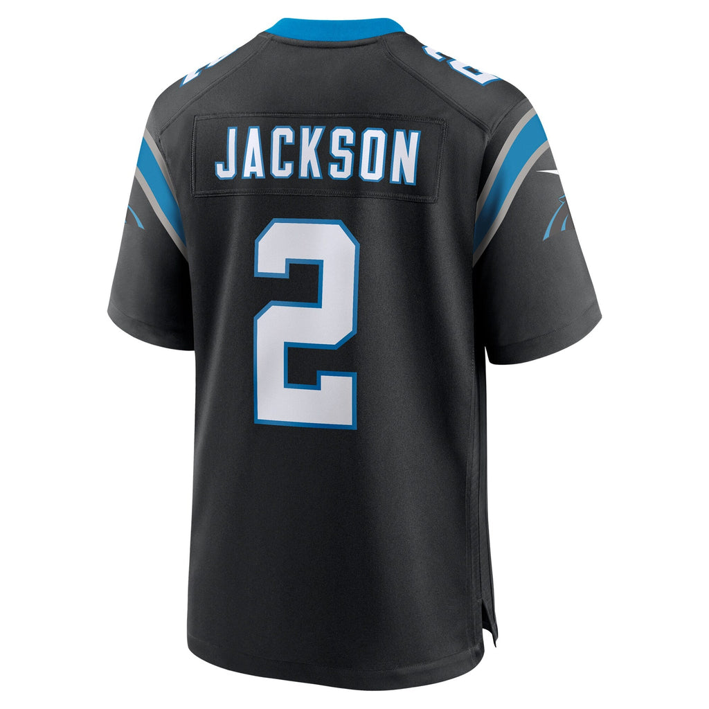 Carolina Panthers Mike Jackson Black Game Football Jersey