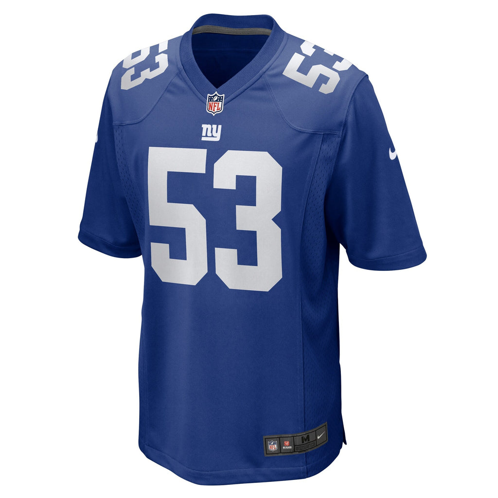 New York Giants Darius Muasau Royal Team Game Football Jersey