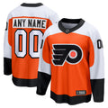 Philadelphia Flyers Orange Home Breakaway Custom Hockey Jersey