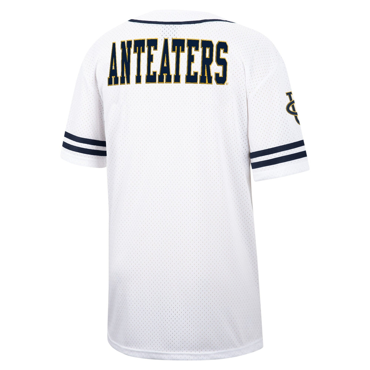 White UC Irvine Anteaters Free Spirited Mesh Button-Up Baseball Jersey
