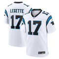 Carolina Panthers Xavier Legette White Game Football Jersey