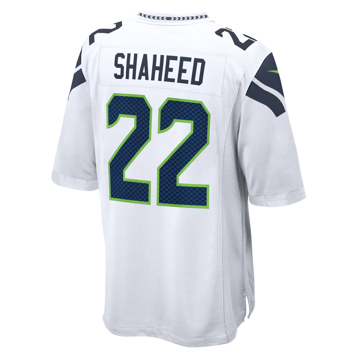 Seattle Seahawks Rashid Shaheed White Game Football Jersey