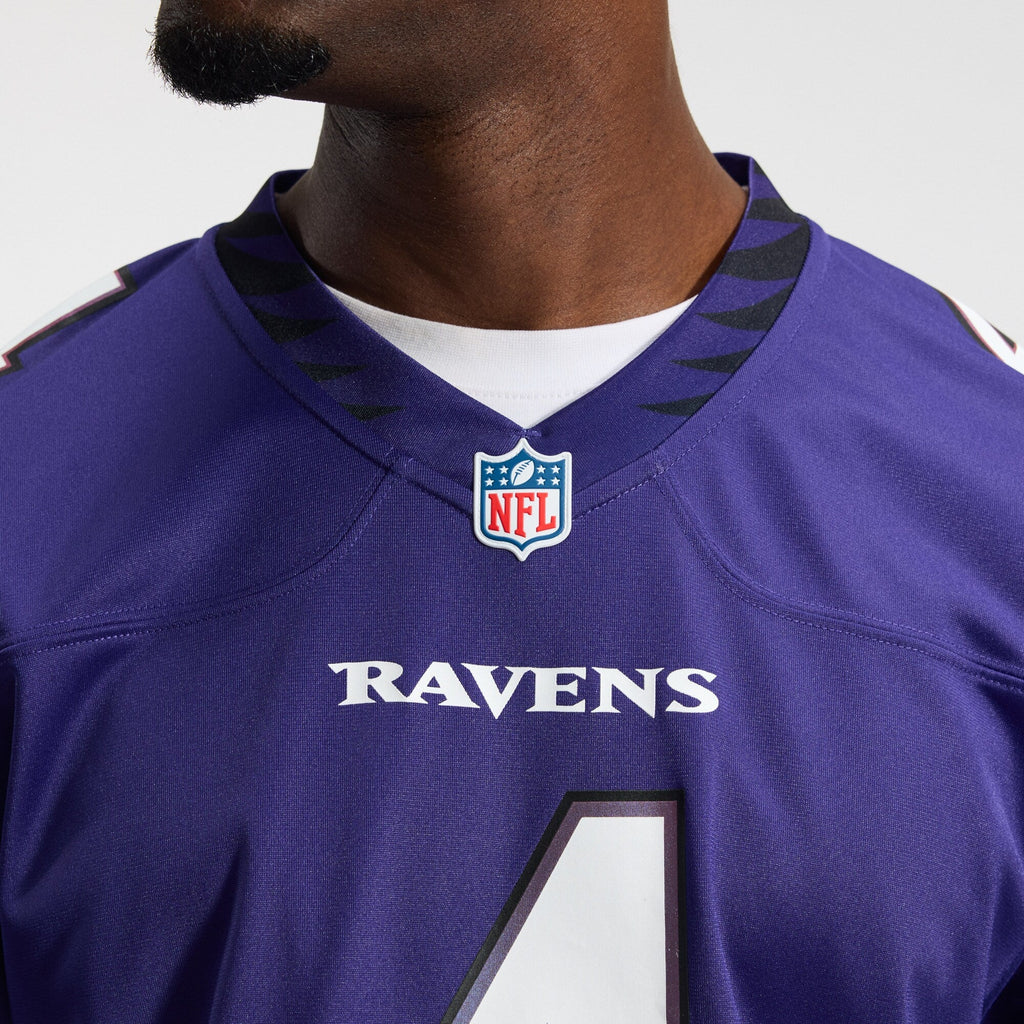 Baltimore Ravens Zay Flowers Purple Team Game Football Jersey