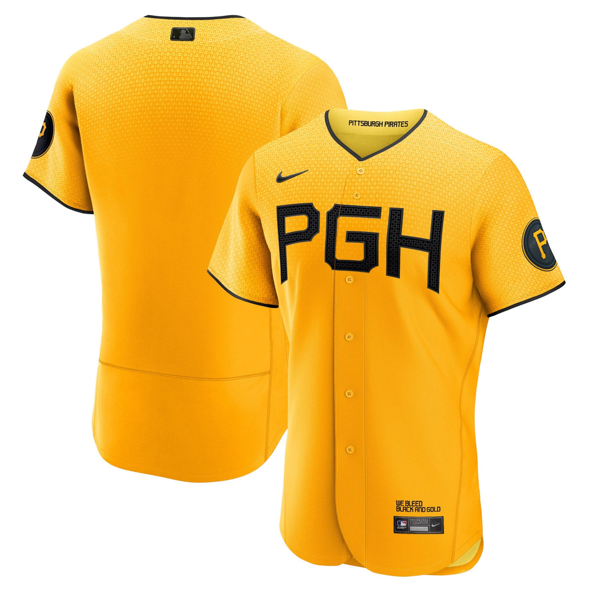 Pittsburgh Pirates Gold City Connect Baseball Jersey