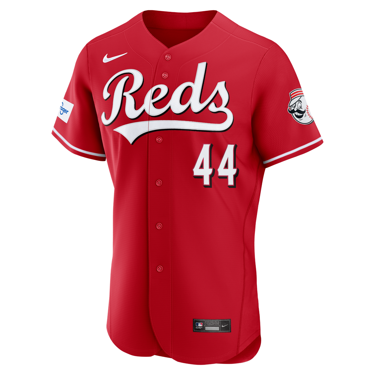 Cincinnati Reds Elly De La Cruz Red Alternate Sponsor Patch Baseball Jersey