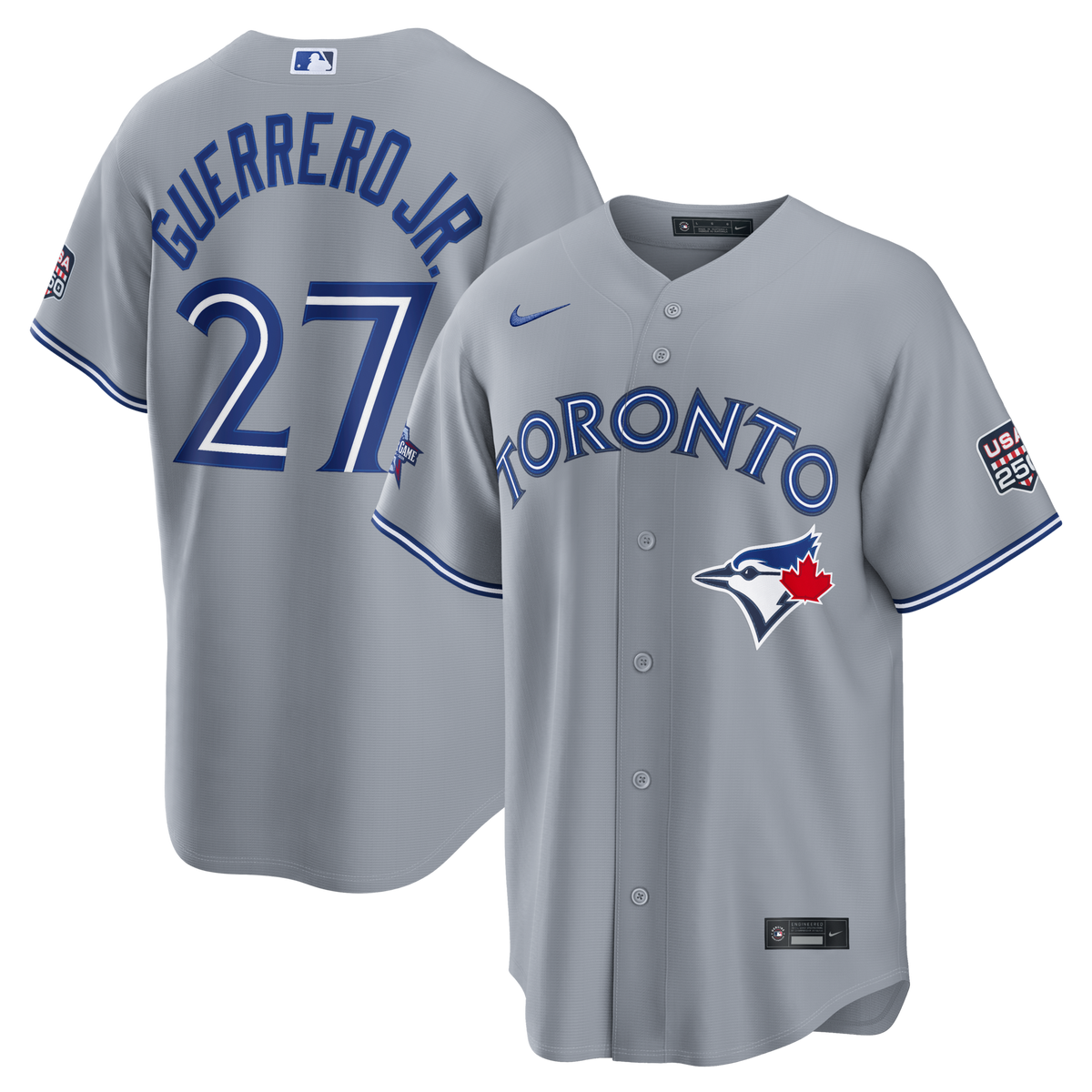 2026 All-Star Game Toronto Blue Jays Vladimir Guerrero Jr. Gray Replica Baseball Jersey